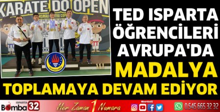 TED Isparta öğrencileri Avrupa’dan madalyayla döndüler