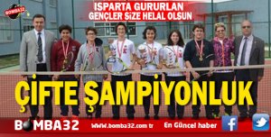 TED KOLEJİ’NDE ÇİFTE ŞAMPİYONLUK