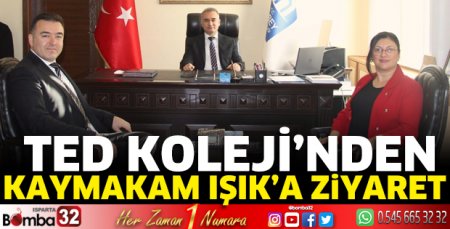 TED Koleji'nden Kaymakam Işık'a ziyaret