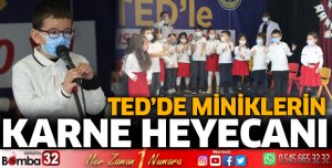 TED'de miniklerin karne heyecanı