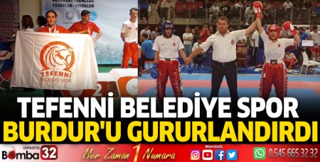Tefenni Belediye Spor Burdur'u gururlandırdı