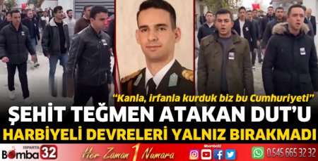 Teğmen Dut'u Harbiyeli devreleri yalnız bırakmadı