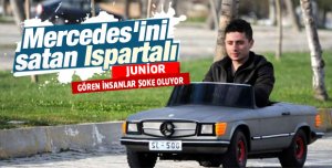 Tek kişilik minyatür Mercedes'ini satıyor