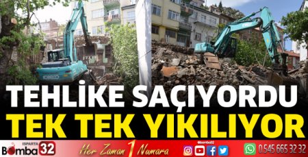 Tek tek yıkılıyor