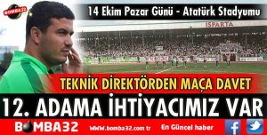 TEKNİK DİREKTÖRDEN MAÇA DAVET