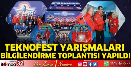 Teknofest Yarışmaları Bilgilendirme Toplantısı yapıldı