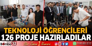 Teknoloji öğrencileri 126 proje hazırladı