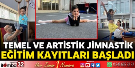 Temel ve Artistik Jimnastik eğitim kayıtları başladı