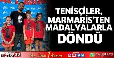 Tenisçiler madalyalar ile döndü