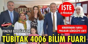 TENZİLE ERDOĞAN'DAN BİLİM FUARI AÇILDI