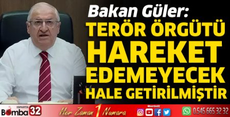 Terör örgütü hareket edemeyecek hale getirilmiştir