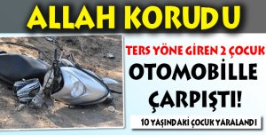 Ters Yöne Giren Kızlar Otomobille Çarpıştı!