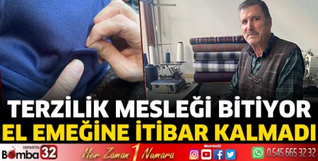 Terzilik mesleği bitiyor 