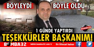 TEŞEKKÜRLER BAŞKANIM!