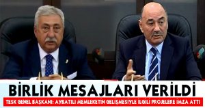 TESK Genel Başkanı: Aybatılı memleketin gelişmesiyle ilgili projelere imza attı