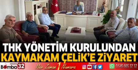 THK Yönetim Kurulundan Kaymakam Çelik’e ziyaret