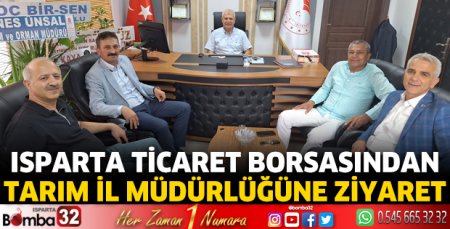 Ticaret Borsasından Tarım İl Müdürlüğüne ziyaret 