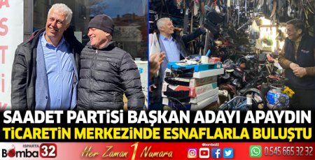 Ticaretin merkezinde esnaflarla buluştu