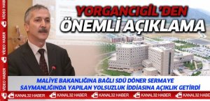 Yorgancıgil’den önemli açıklama