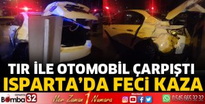 Tır ile otomobil çarpıştı: 2 yaralı