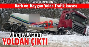 TIR VİRAJI ALAMADI
