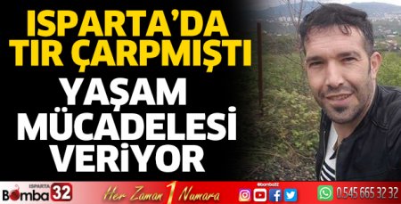 Tırın çarptığı işçi yaşam mücadelesi veriyor