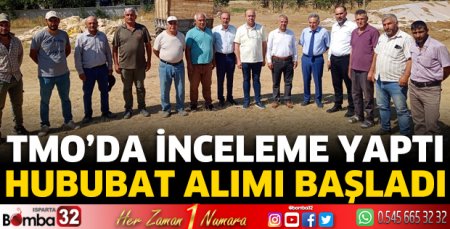 TMO'da incelemelerde bulundu