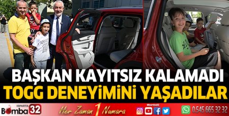 TOGG deneyimini Başkanla  gerçekleştirdiler