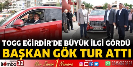 TOGG, Eğirdir’de büyük ilgi gördü