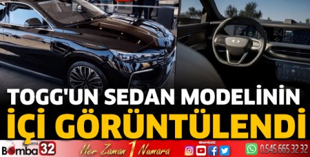 Togg'un sedan modelinin içi görüntülendi