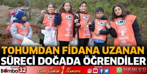 Tohumdan fidana uzanan süreci doğada öğrendiler
