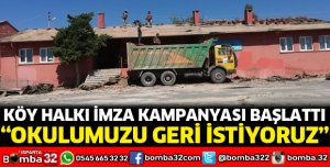 TOKMACIKLILAR OKULLARINI İSTİYOR