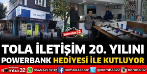 TOLA İLETİŞİM 20'NCİ YILINI POWERBANK HEDİYESİ İLE KUTLUYOR
