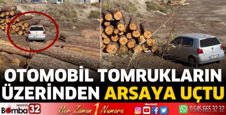 Tomrukların üzerinden arsaya uçtu 