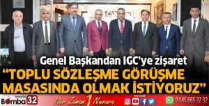 Toplu sözleşme masasında olmak istiyoruz