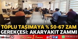 TOPLU ULAŞIMA ZAM 