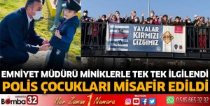 Trafik Eğitim Parkında misafir edildiler