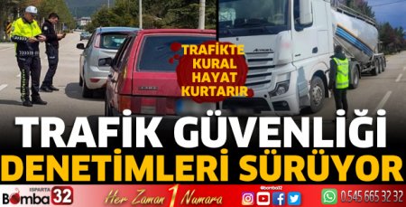 Trafik güvenliği denetimleri sürüyor