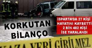 TRAFİK KAZALARINDA AĞIR BİLANÇO !