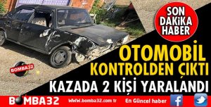 TRAFİK KAZASI 2 YARALI