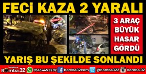 TRAFİK KAZASI 2 YARALI