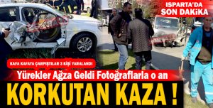 TRAFİK KAZASI 3 KİŞİ YARALANDI