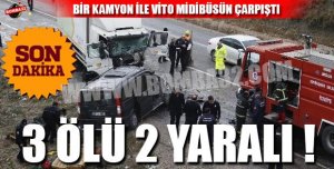 Trafik Kazası: 3 Ölü, 2 Yaralı