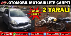 TRAFİK KAZASI İKİ KİŞİ YARALANDI 