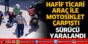 TRAFİK KAZASINDA MOTOSİKLET SÜRÜCÜSÜ YARALANDI