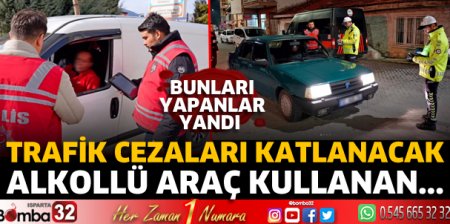 Trafikte bunları yapanlar yandı