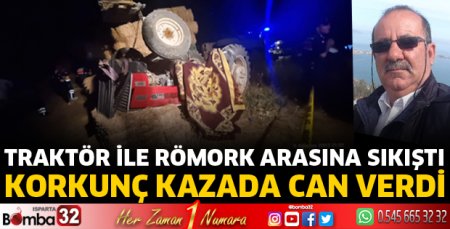 Traktör kazasında 1 ölü 2 yaralı