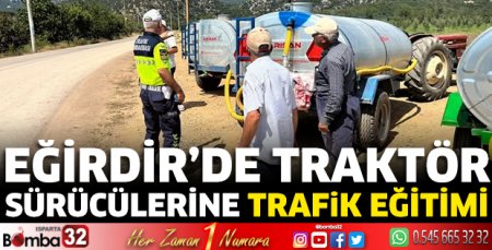 Traktör sürücülerine trafik eğitimi 