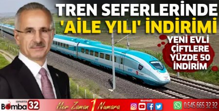 Tren seferlerinde 'Aile Yılı' indirimi