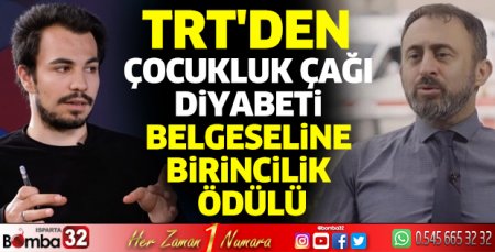 TRT'den Çocukluk Çağı Diyabeti Belgeseline Birincilik Ödülü